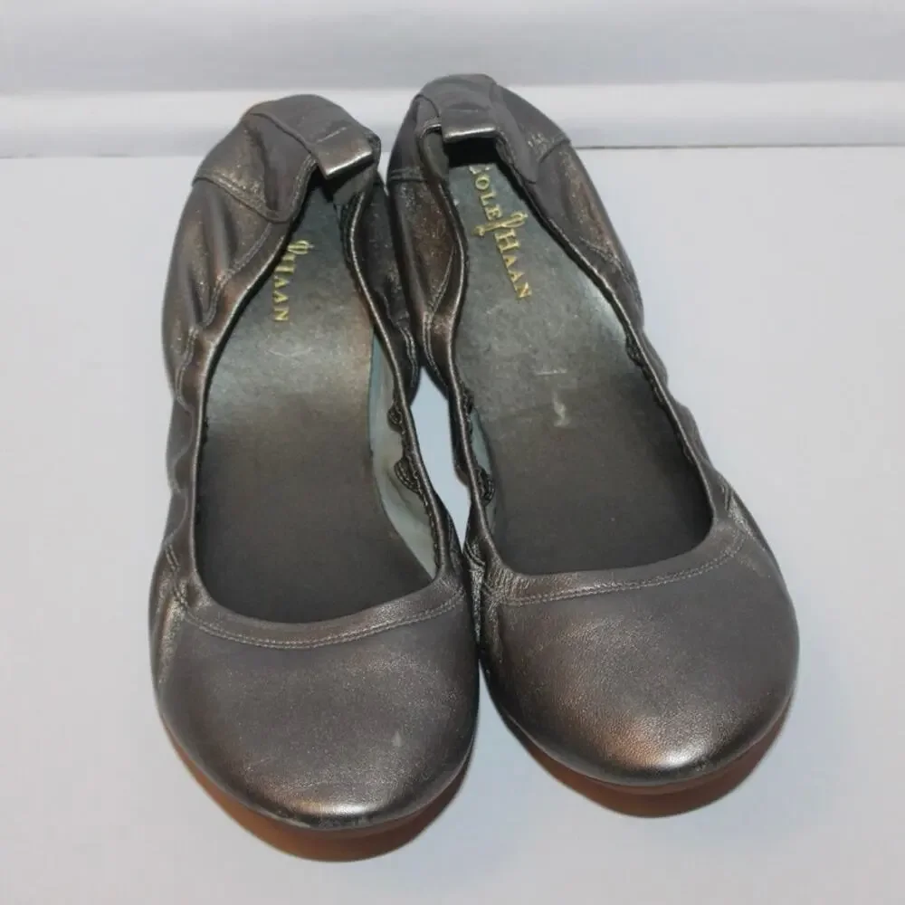 Cole Haan Women’s Jenni Metallic‎ Ballet Flats Size 8B Comfort Work Casual Shoes